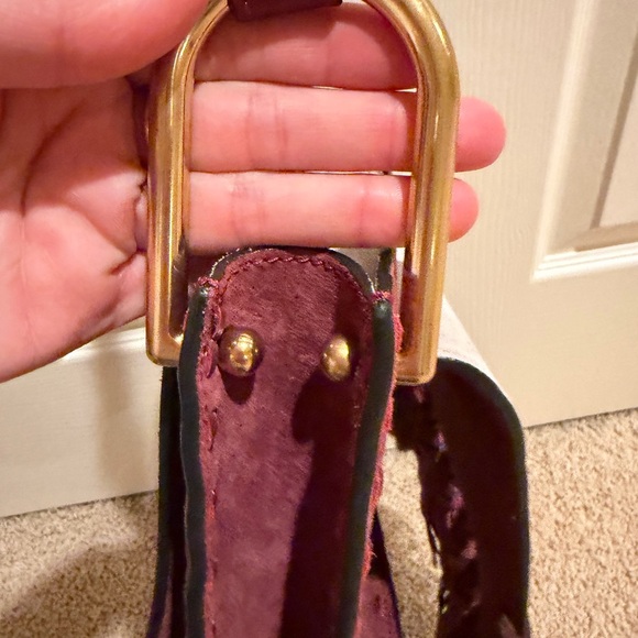 Vintage Burgundy Suede Fringe Bag - Picture 16 of 16